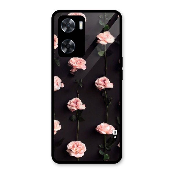 Pink Roses Glass Back Case for Oppo A57 2022