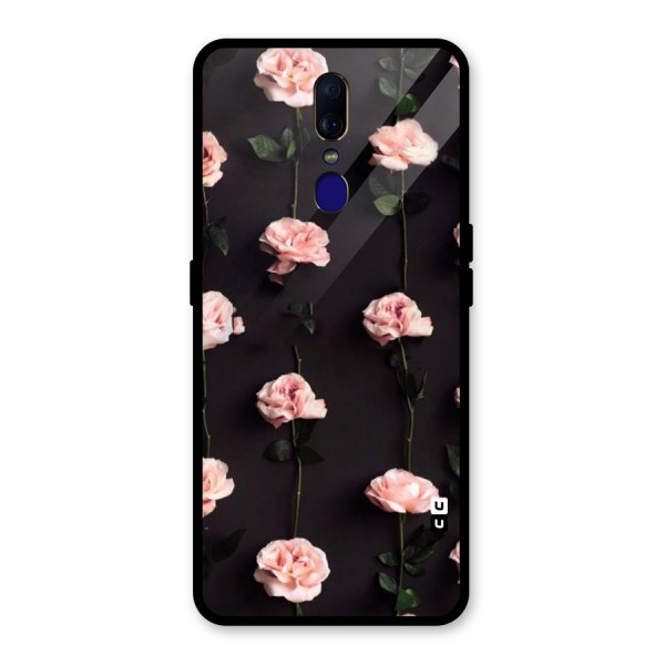 Pink Roses Glass Back Case for Oppo F11