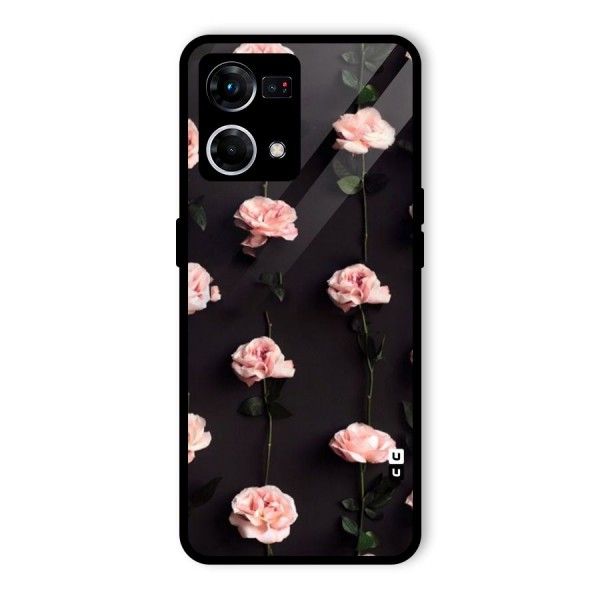 Pink Roses Glass Back Case for Oppo F21s Pro 4G