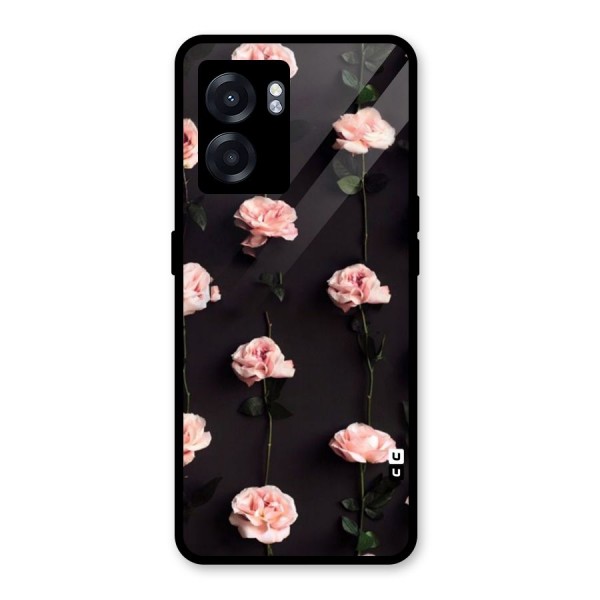 Pink Roses Glass Back Case for Oppo K10 (5G)