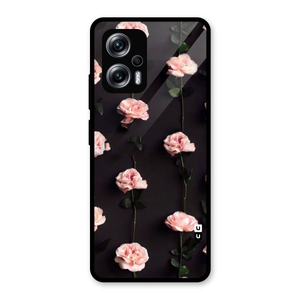 Pink Roses Glass Back Case for Redmi K50i