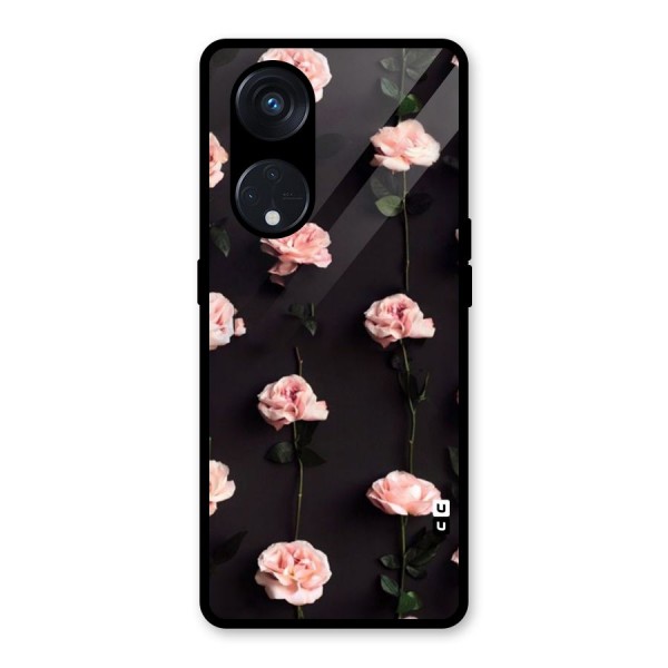 Pink Roses Glass Back Case for Reno8 T 5G