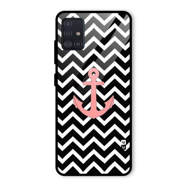 Pink Sailor Glass Back Case for Galaxy A51