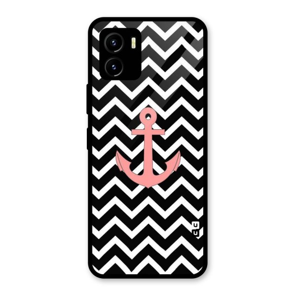 Pink Sailor Glass Back Case for Vivo Y15s