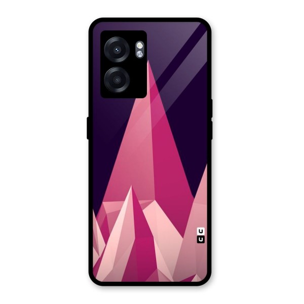 Pink Sharp Glass Back Case for Oppo K10 (5G)