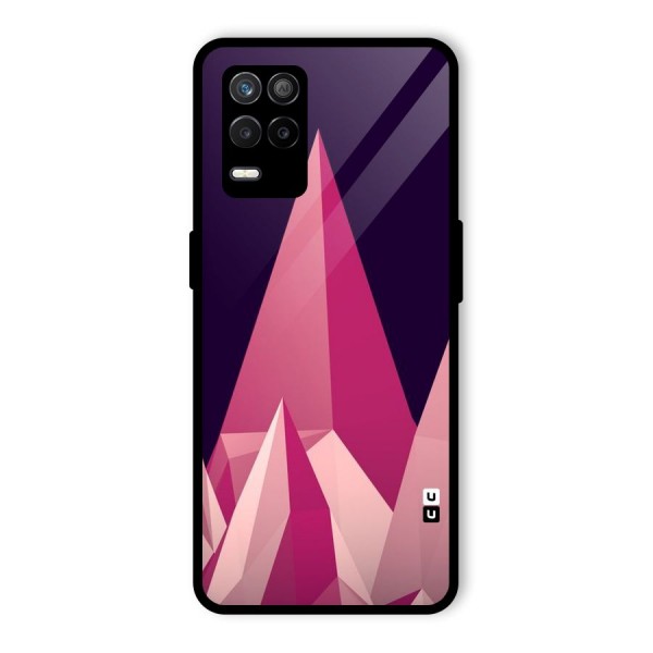 Pink Sharp Glass Back Case for Realme 9 5G