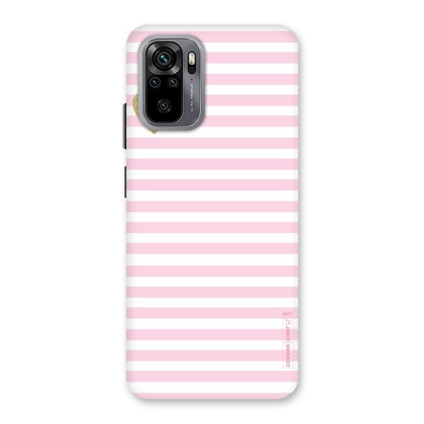 Pink Stripes Back Case for Redmi Note 10