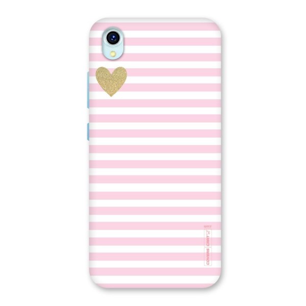 Pink Stripes Back Case for Vivo Y1s