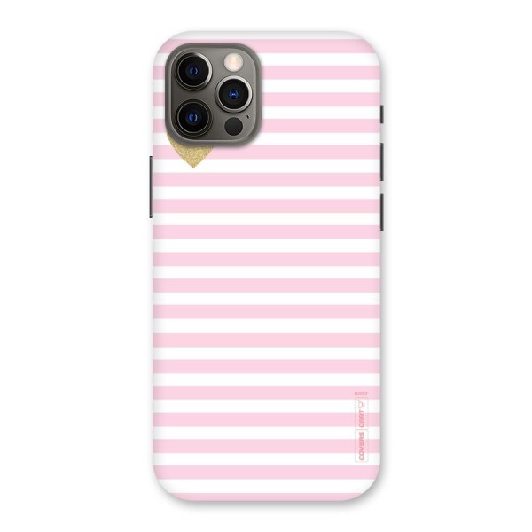 Pink Stripes Back Case for iPhone 12 Pro