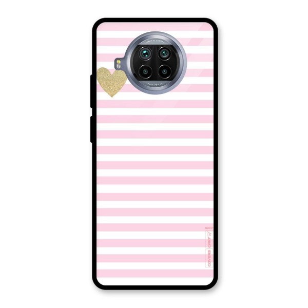 Pink Stripes Glass Back Case for Mi 10i