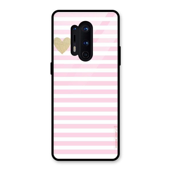 Pink Stripes Glass Back Case for OnePlus 8 Pro