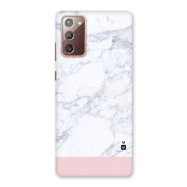 Pink White Merge Marble Back Case for Galaxy Note 20