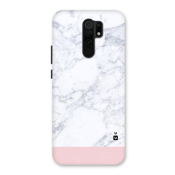 Pink White Merge Marble Back Case for Redmi 9 Prime