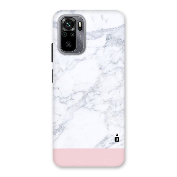 Pink White Merge Marble Back Case for Redmi Note 10