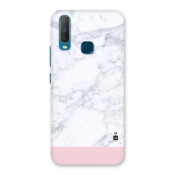 Pink White Merge Marble Back Case for Vivo Y12