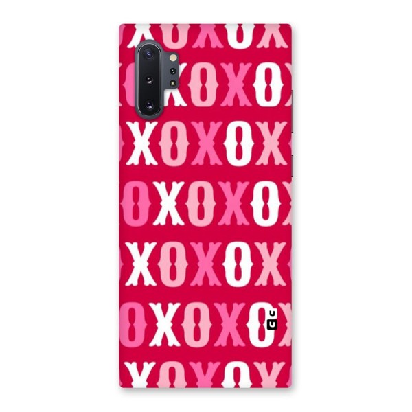 Pink White Xoxo Back Case for Galaxy Note 10 Plus