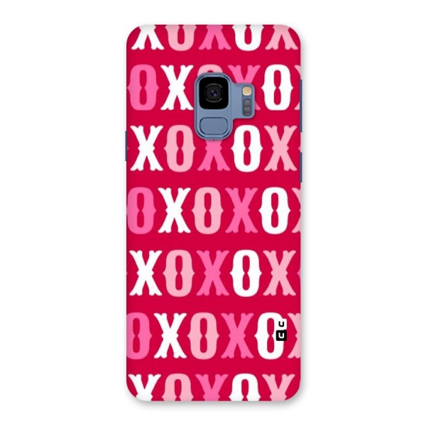 Pink White Xoxo Back Case for Galaxy S9