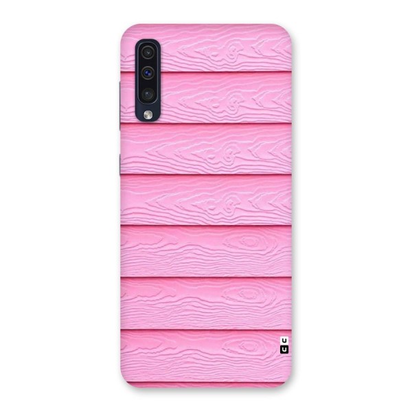 Pink Wood Back Case for Galaxy A50