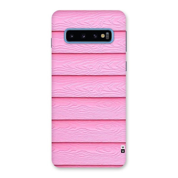 Pink Wood Back Case for Galaxy S10