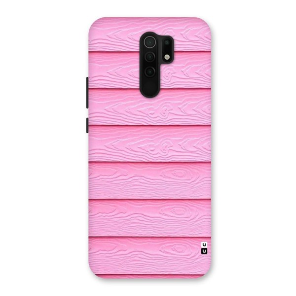 Pink Wood Back Case for Redmi 9 Prime