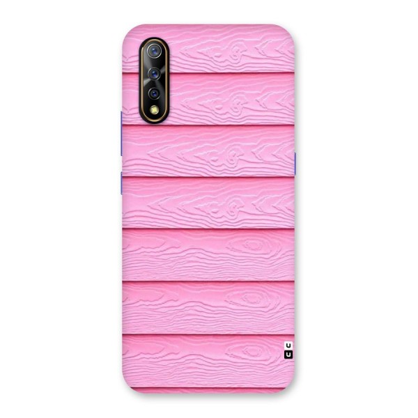 Pink Wood Back Case for Vivo Z1x