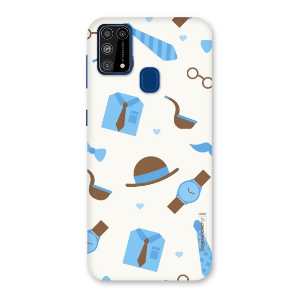 Pipe Hat Watch Pattern Back Case for Galaxy M31