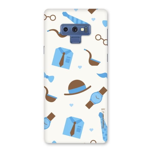 Pipe Hat Watch Pattern Back Case for Galaxy Note 9