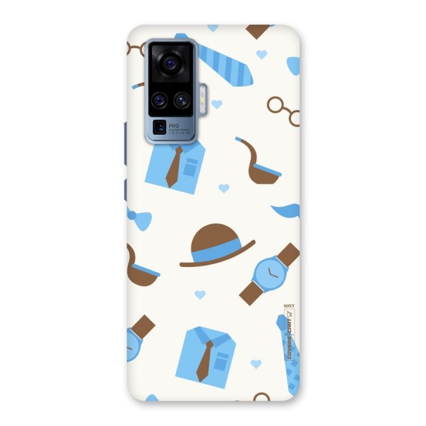 Pipe Hat Watch Pattern Back Case for Vivo X50 Pro