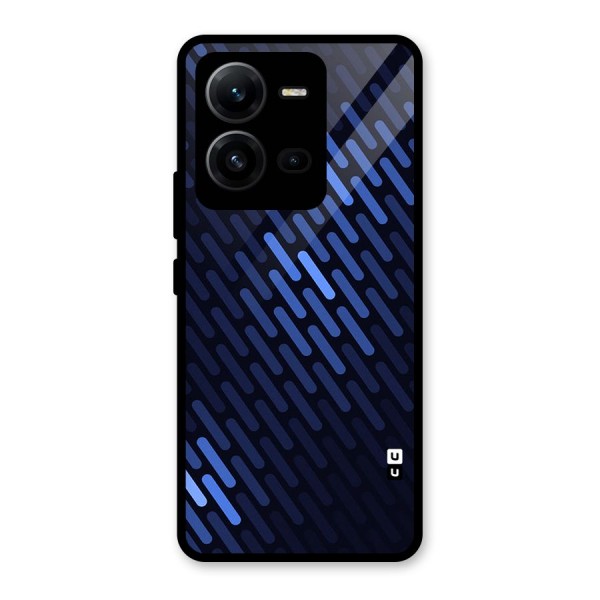 Pipe Shades Pattern Printed Glass Back Case for Vivo V25