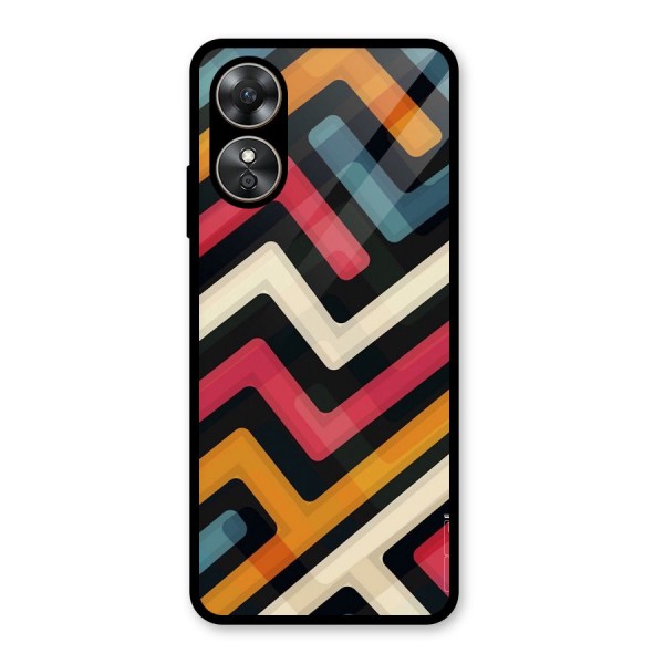 Pipelines Glass Back Case for Oppo A17