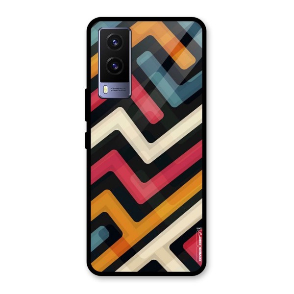 Pipelines Glass Back Case for Vivo V21e 5G