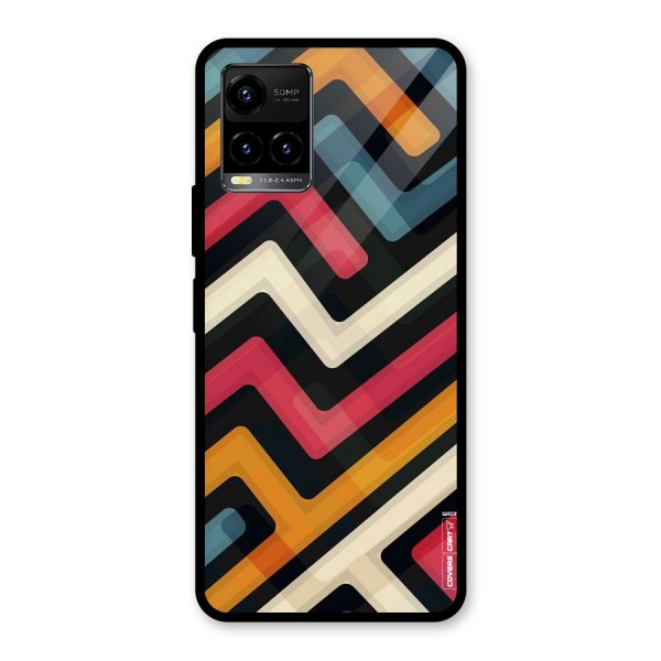 Pipelines Glass Back Case for Vivo Y21 2021