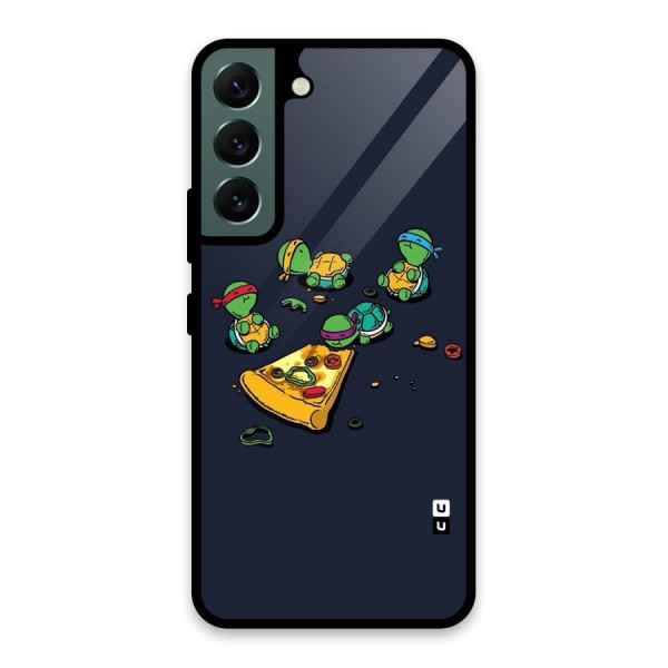 Pizza Overload Glass Back Case for Galaxy S22 5G