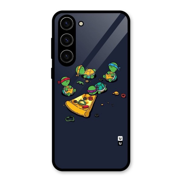 Pizza Overload Glass Back Case for Galaxy S23 Plus