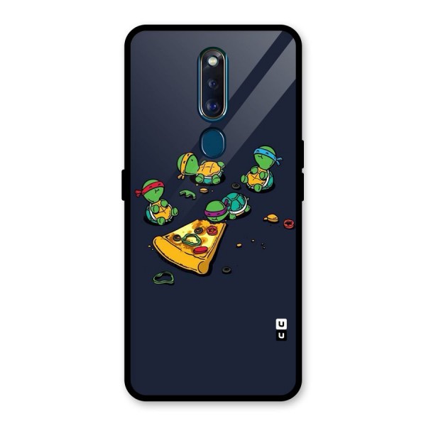 Pizza Overload Glass Back Case for Oppo F11 Pro