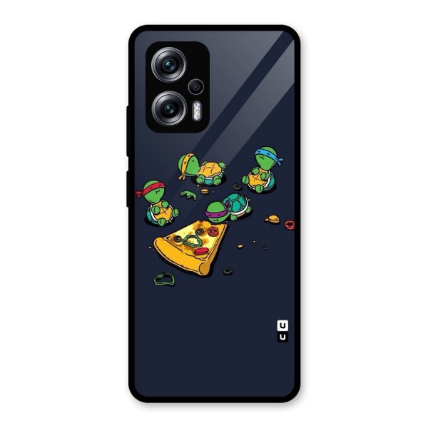 Pizza Overload Glass Back Case for Redmi K50i