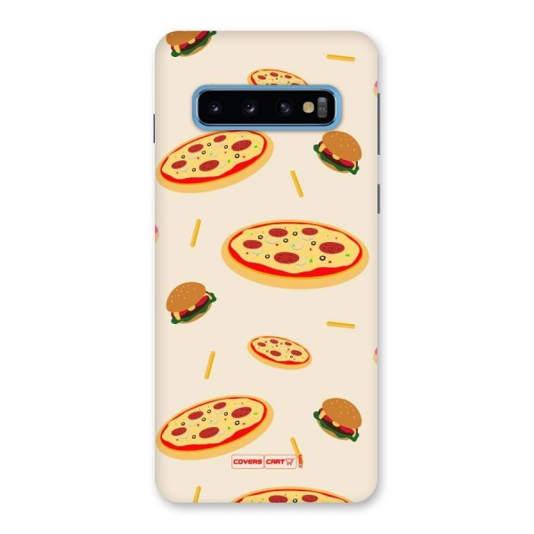 Pizza and Burger Love Back Case for Galaxy S10