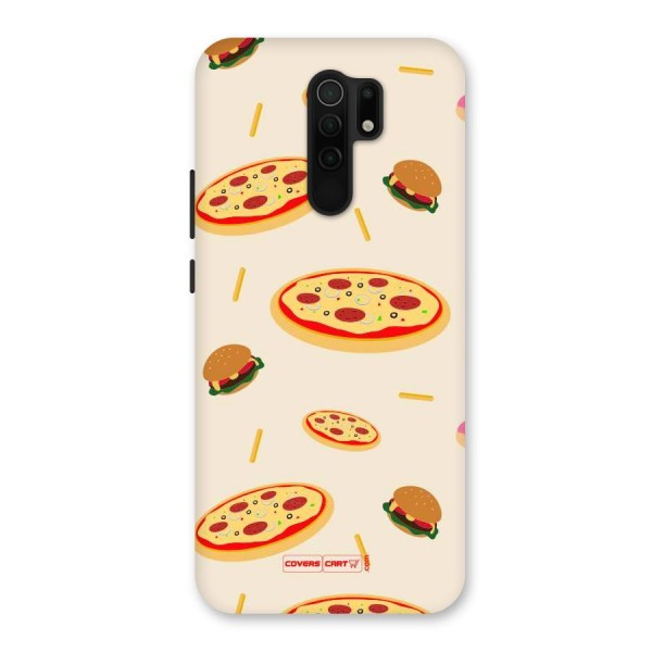 Pizza and Burger Love Back Case for Redmi 9 Prime