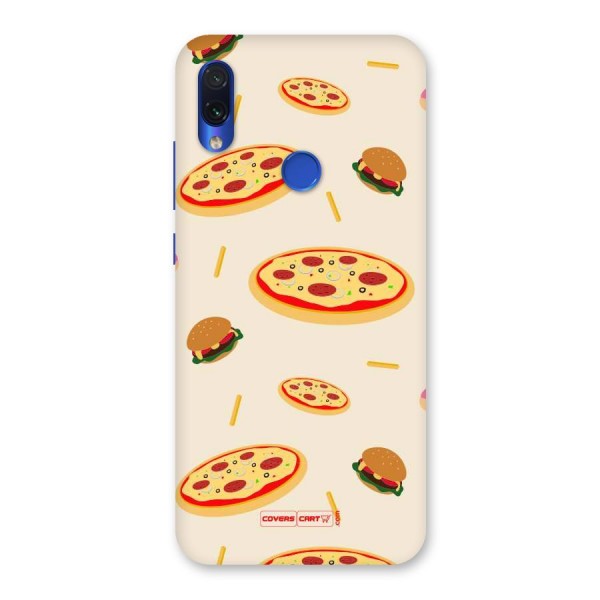 Pizza and Burger Love Back Case for Redmi Note 7