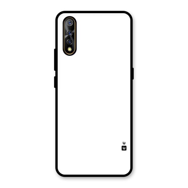 Plain White Glass Back Case for Vivo Z1x