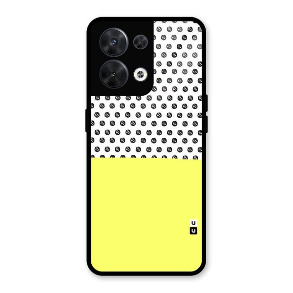 Plain and Pattern Glass Back Case for Oppo Reno8 5G