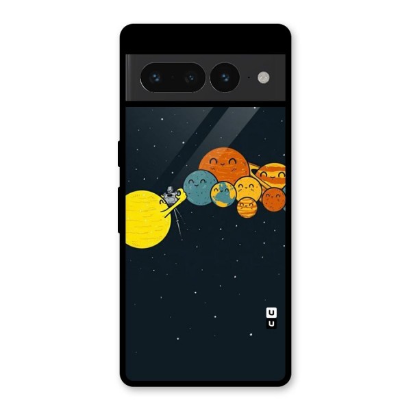 Planet Family Glass Back Case for Google Pixel 7 Pro