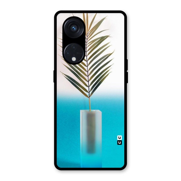 Plant Home Art Glass Back Case for Reno8 T 5G