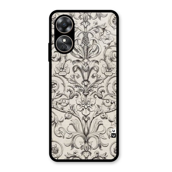 Pleasing Artsy Design Glass Back Case for Oppo A17