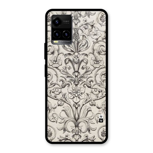 Pleasing Artsy Design Glass Back Case for Vivo Y21 2021