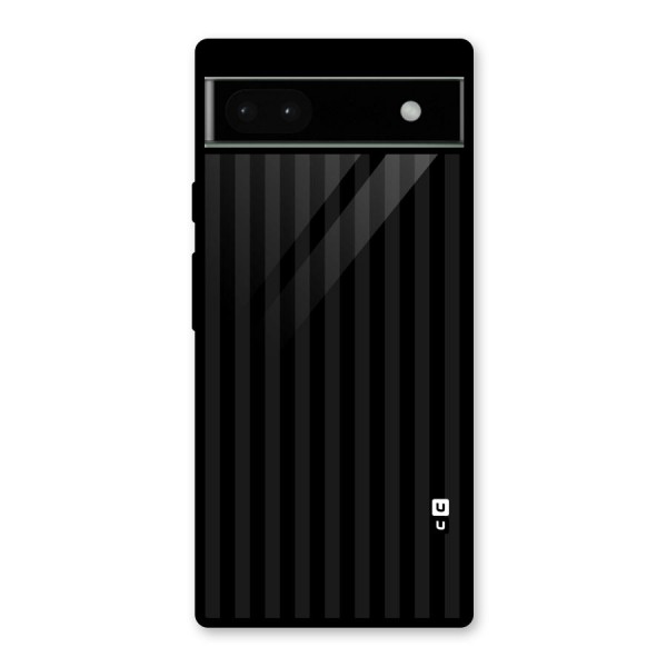 Pleasing Dark Stripes Glass Back Case for Google Pixel 6a