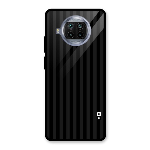 Pleasing Dark Stripes Glass Back Case for Mi 10i