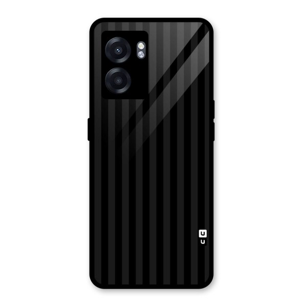 Pleasing Dark Stripes Glass Back Case for Oppo K10 (5G)