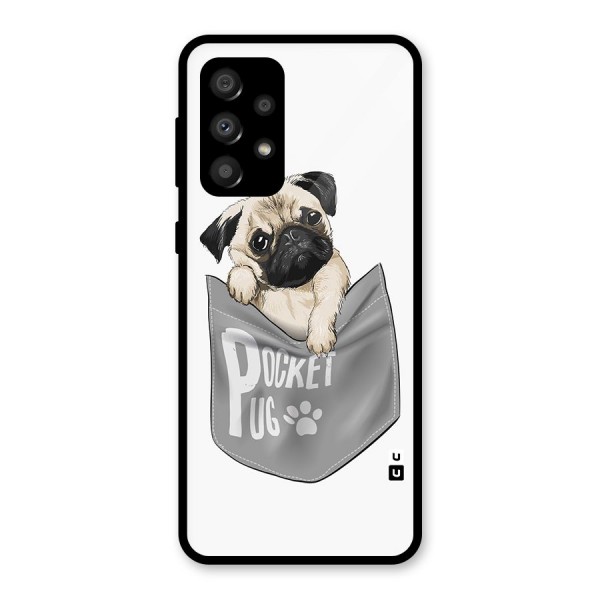 Pocket Pug Glass Back Case for Galaxy A32