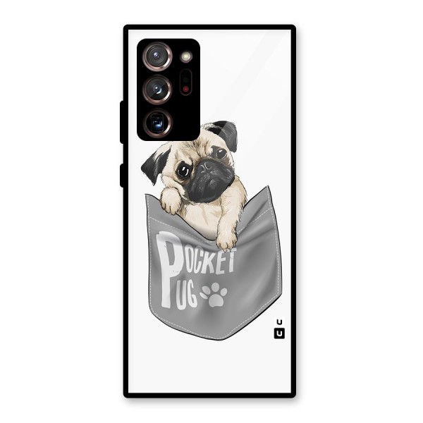 Pocket Pug Glass Back Case for Galaxy Note 20 Ultra